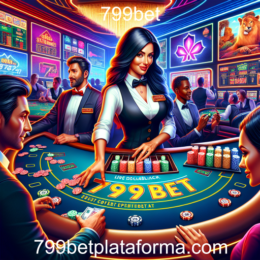 A Emoção do Casino Ao Vivo no 799bet